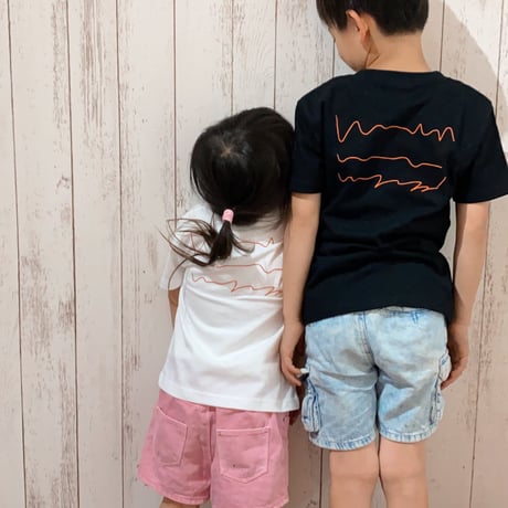 CACCA mini animal柄Tシャツ　BLACK