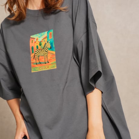 zebra art T-shirt"CACCA original"