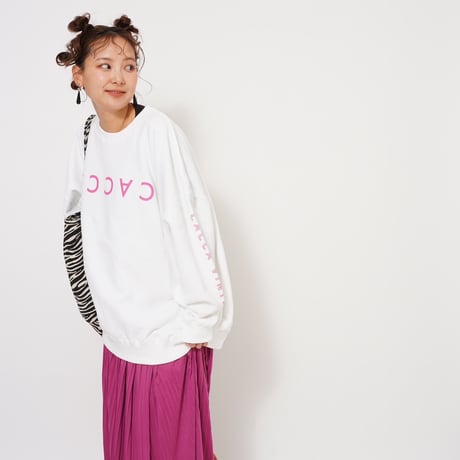 CACCAロゴbigスウェットホワイト"original"