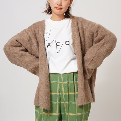 モヘアタッチニットカーディガン3色展開