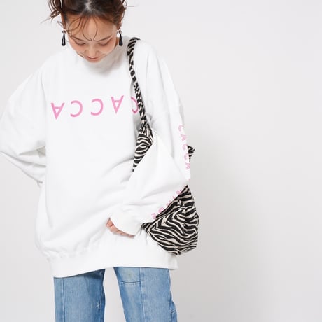 CACCAロゴbigスウェットホワイト"original"