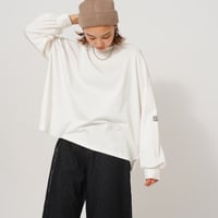 【日本製】simpleタグロングTシャツWhite"CACCA original"