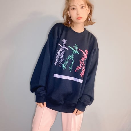 human スウェットNAVY"CACCA original"