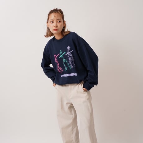 human スウェットNAVY"CACCA original"