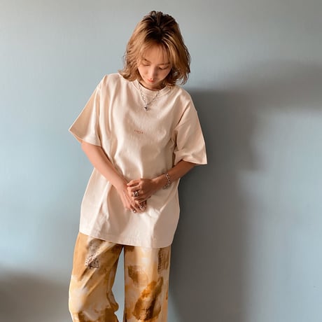 zebraバクプリbigTシャツ ivory"CACCA original"