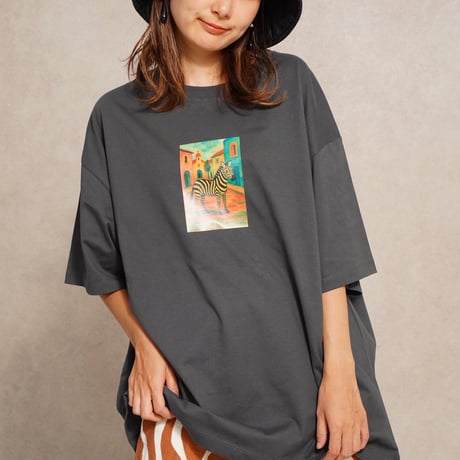 zebra art T-shirt"CACCA original"