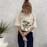 zebraオーバーサイズTシャツbeige♡"CACCA original"