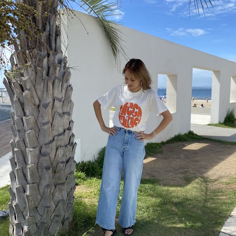 organic cotton ロゴTシャツWhite"CACCA original"