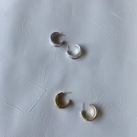 simple ピアス　gold&silver