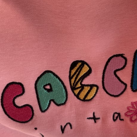 ⭐︎刺繍colorfulトレーナーpink"CACCA original"