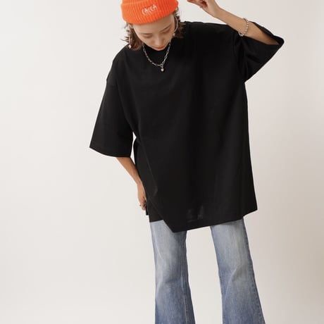 【日本製】simpleタグBIGTシャツBLACK"CACCA original"