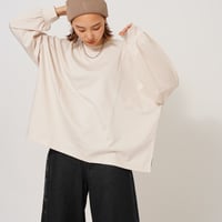【日本製】simpleタグロングTシャツbeige"CACCA original"