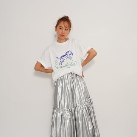 JUMP ZEBRA TEE　White