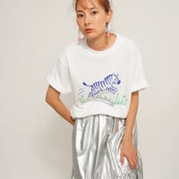 JUMP ZEBRA TEE　White