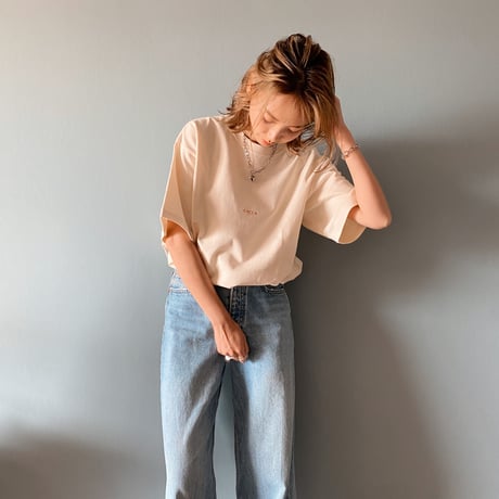 zebraバクプリbigTシャツ ivory"CACCA original"