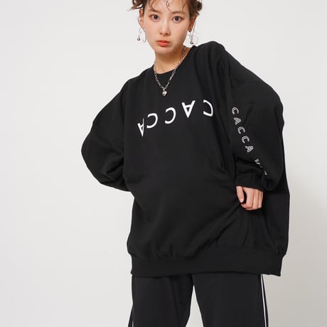 CACCAロゴbigスウェットブラック"original"