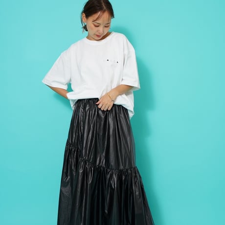ART柄TシャツWhite"CACCA original"