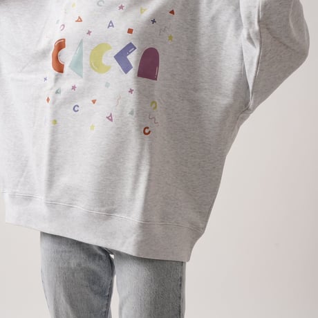 colorfulロゴオーバーサイズスウェットアッシュ