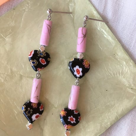 ハートpink pierce.earring