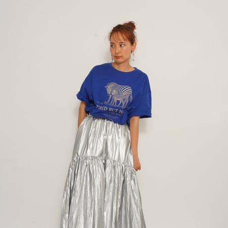 TIRED BUT HAPPY TEE　BLUE