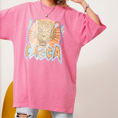Tiger T- shirt pink "CACCA original"