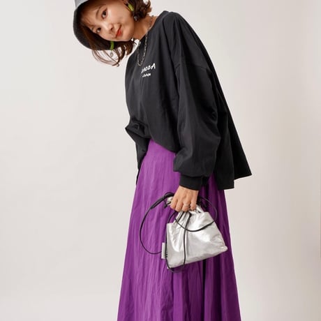 【良生地】colorfulロゴ longTシャツBLACK"CACCA original"
