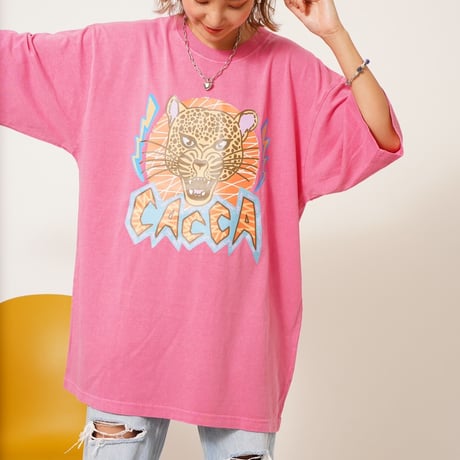 Tiger T- shirt pink "CACCA original"