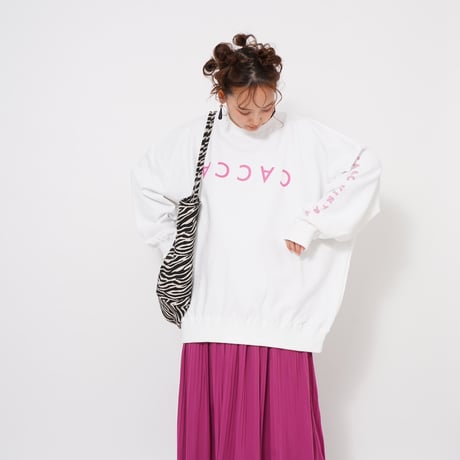 CACCAロゴbigスウェットホワイト"original"