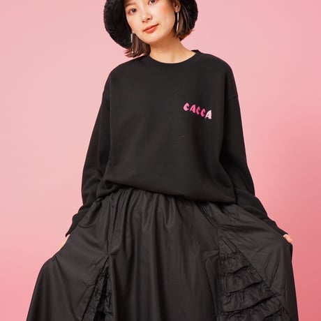 zebra flag sweat black "CACCA original"