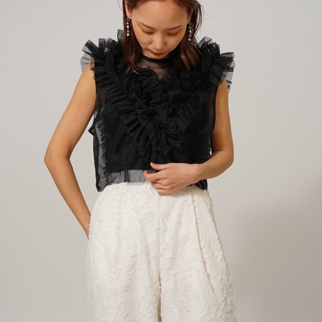 see-throughフリルtops"CACCA select"