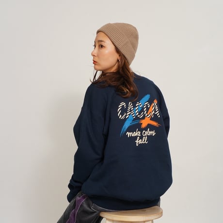 SPREAD YOUR COLORS SWEAT naby"CACCA original"