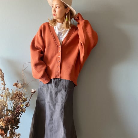 ステッチマーメイドロングスカートblack"CACCA select"