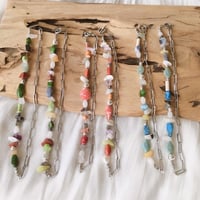 mix stone chain ネックレス