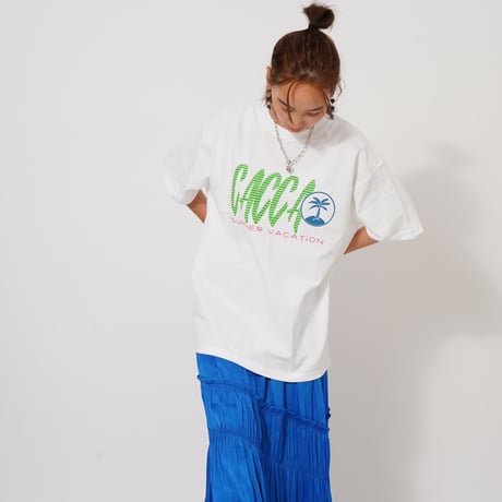 summerオーバーサイズTシャツWhite"CACCAoriginal"