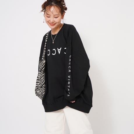 CACCAロゴbigスウェットブラック"original"