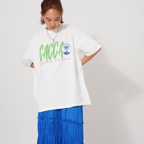 summerオーバーサイズTシャツWhite"CACCAoriginal"