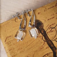 clearシルバーねじっとイヤリング"CACCA original"