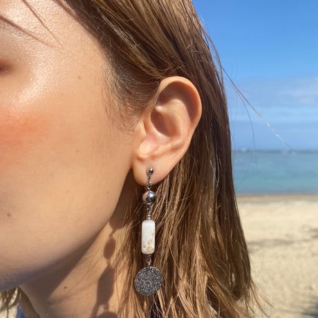asymmetryシルバーpierce.earring