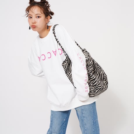 CACCAロゴbigスウェットホワイト"original"