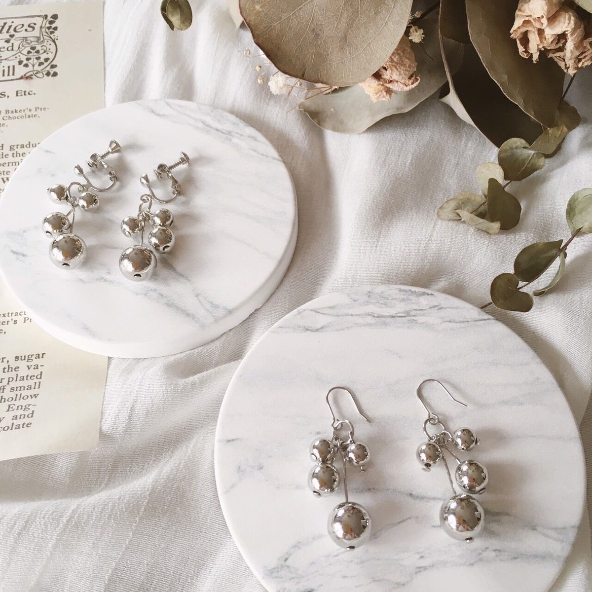 シルバーボールpierce.earring | CACCA STORE