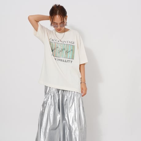 ブレンドロゴTシャツWhite "CACCA original"