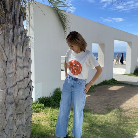 organic cotton ロゴTシャツWhite"CACCA original"