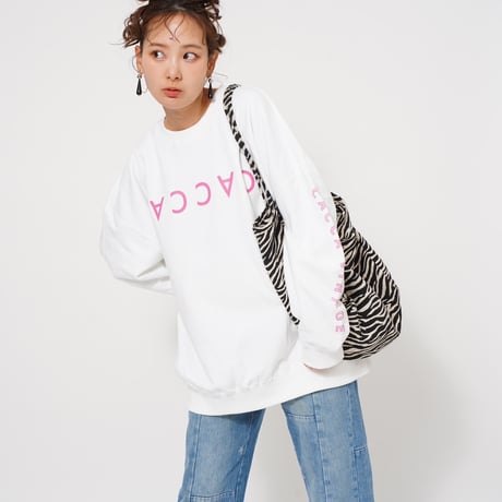 CACCAロゴbigスウェットホワイト"original"