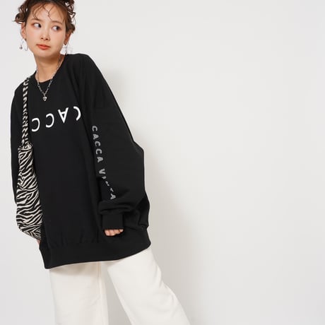 CACCAロゴbigスウェットブラック"original"