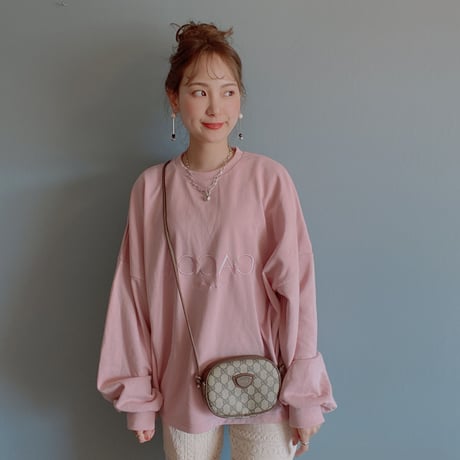 刺繍オーバーサイズスウェット"CACCA original"