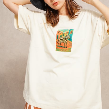 zebra art T-shirt"CACCA original"