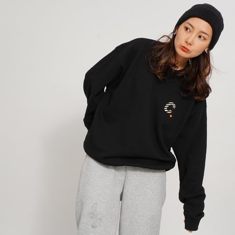 SPREAD YOUR COLORS SWEAT black"CACCA original"