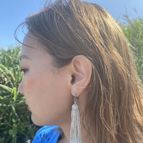 beads skeleton pierce.earring
