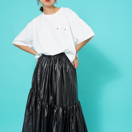 ART柄TシャツWhite"CACCA original"