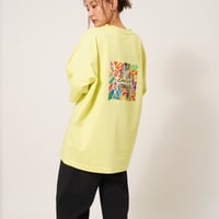 colorfulロゴBIGTシャツyellow"CACCA original"